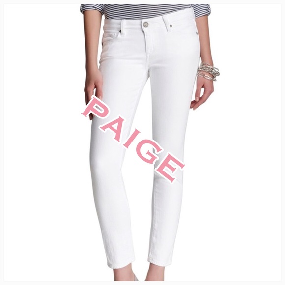 PAIGE Denim - No tags read description Adorable PAIGE Skyline Ankle Peg - Optic White 32